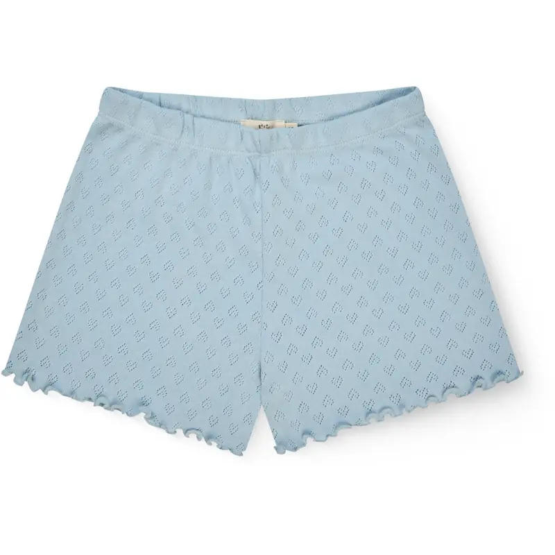 Copenhagen Colors Dusty Blue Pointelle Heart Shorts 1