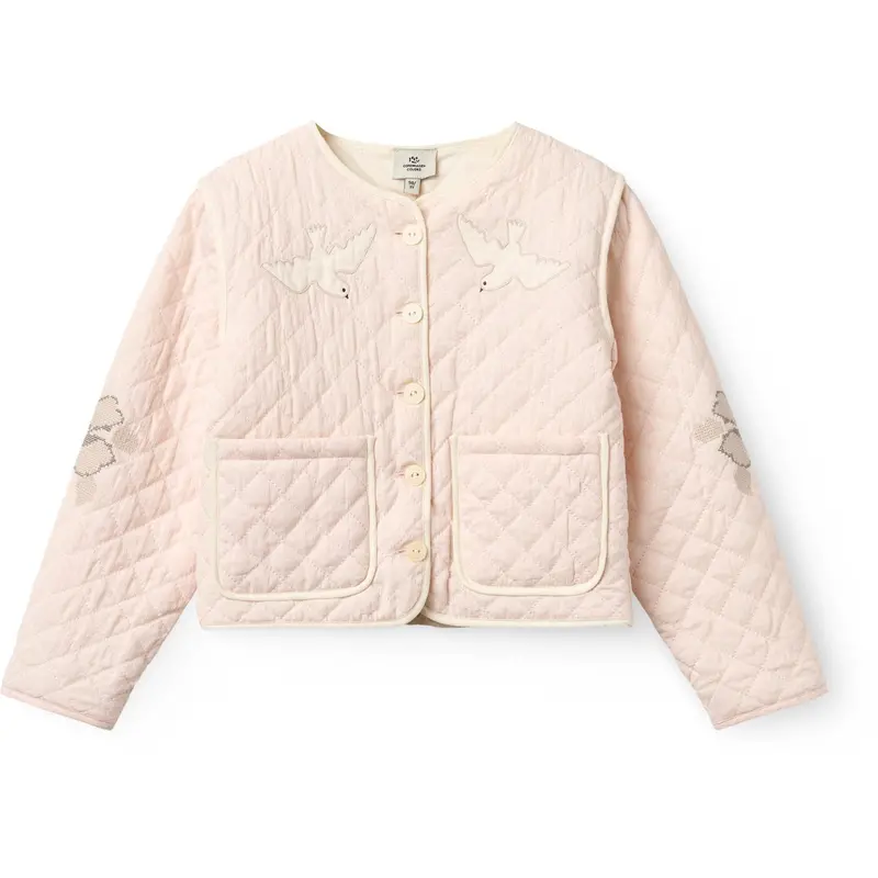 Copenhagen Colors Dusty Rose Comb. Quilted Jacket 1