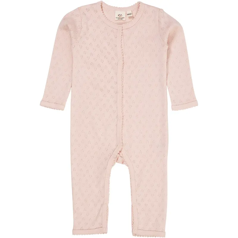 Copenhagen Colors Dusty Rose Pointelle Heart Full Body 1