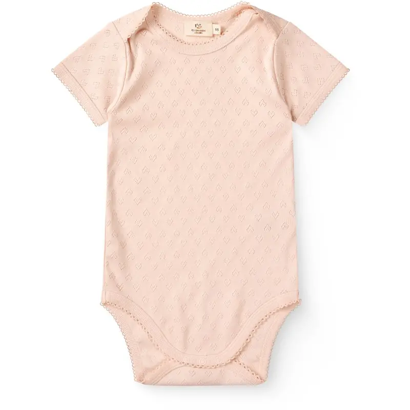 Copenhagen Colors Dusty Rose Pointelle Heart Lapneck Body Ss 1