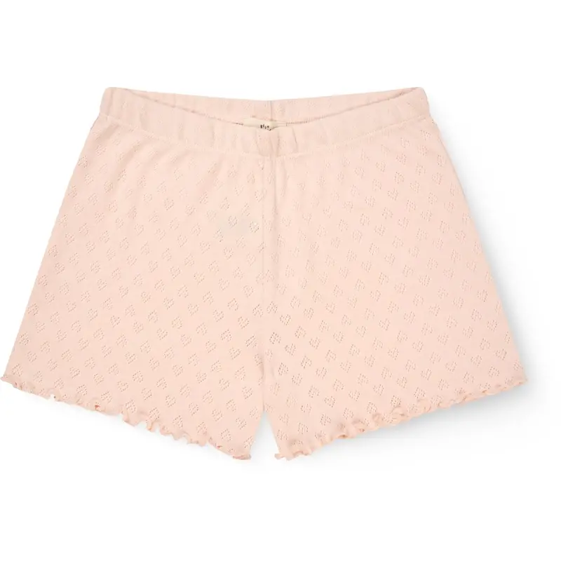 Copenhagen Colors Dusty Rose Pointelle Heart Shorts 1