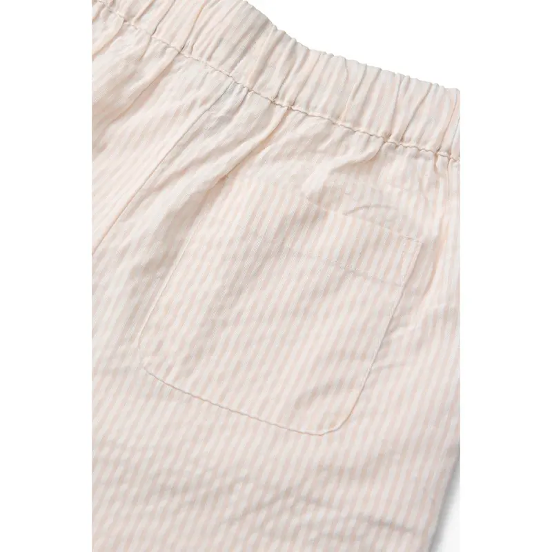 Copenhagen Colors Dusty Rose W Cream Stripe Seersucker Pajama Pants 2