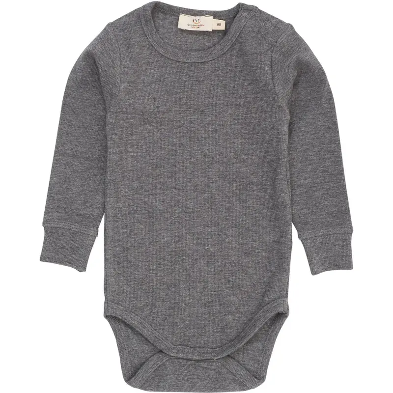 Copenhagen Colors Grey Mel. Modal Rib Ls Body 1