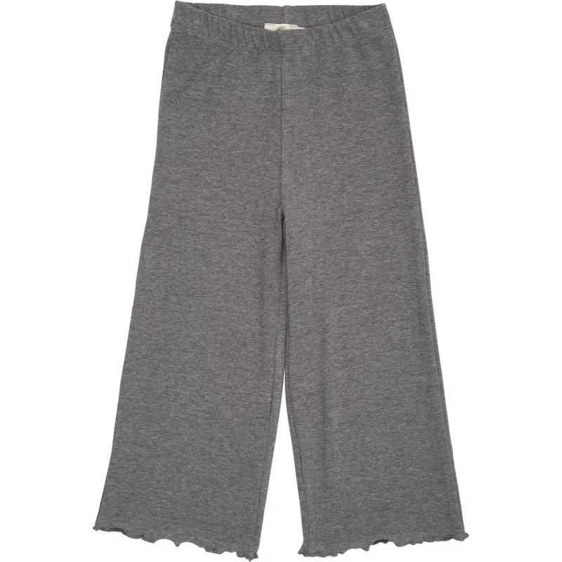 Copenhagen Colors Grey Mel Modal Rib Wide Pants 1