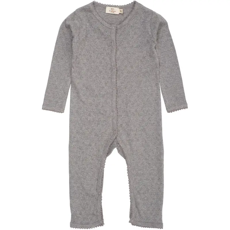Copenhagen Colors Grey Mel Pointelle Heart Full Body 1