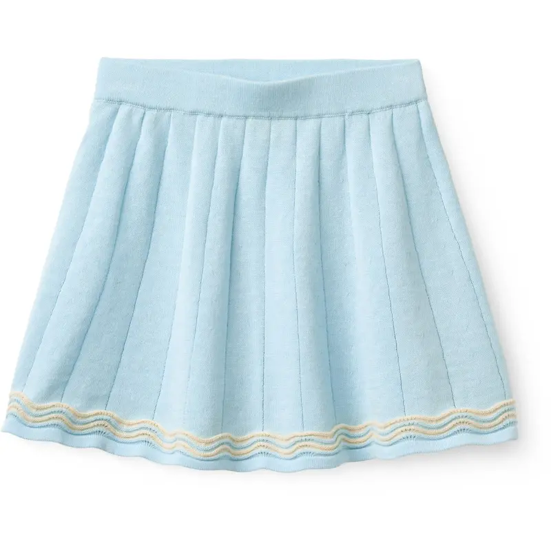 Copenhagen Colors Ice Blue/Cream Comb. Knitted Tennis Skirt 1