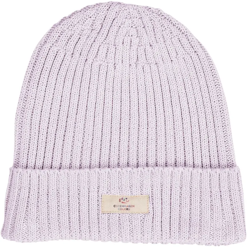 Copenhagen Colors Lavender Cotton Knitted Classic Beanie 1