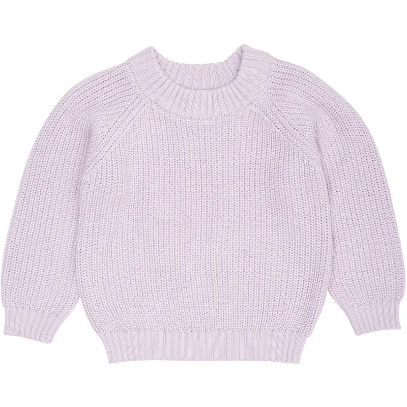 Copenhagen Colors Lavender Knitted Classic Rib Blouse 1
