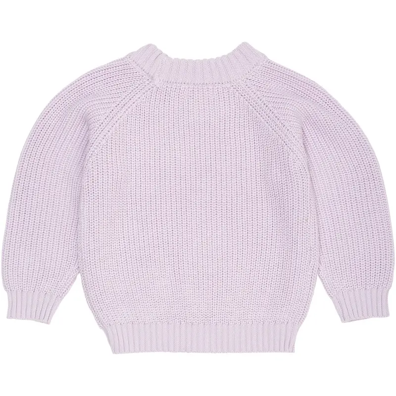 Copenhagen Colors Lavender Knitted Classic Rib Blouse 5