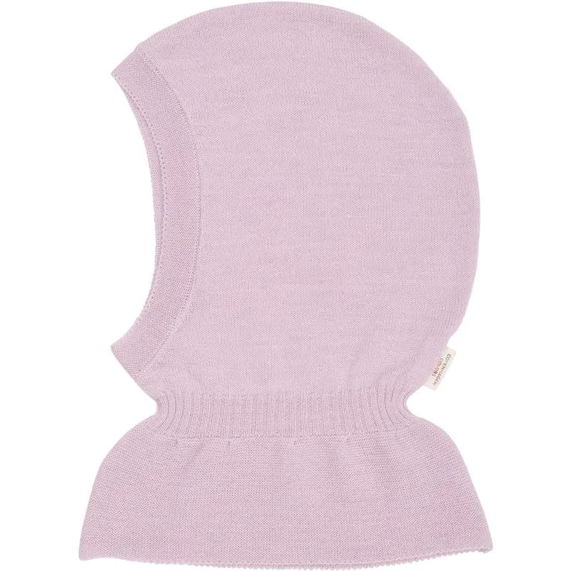 Copenhagen Colors Lavender Lt. Knitted Merino Balaclava With Frill 1
