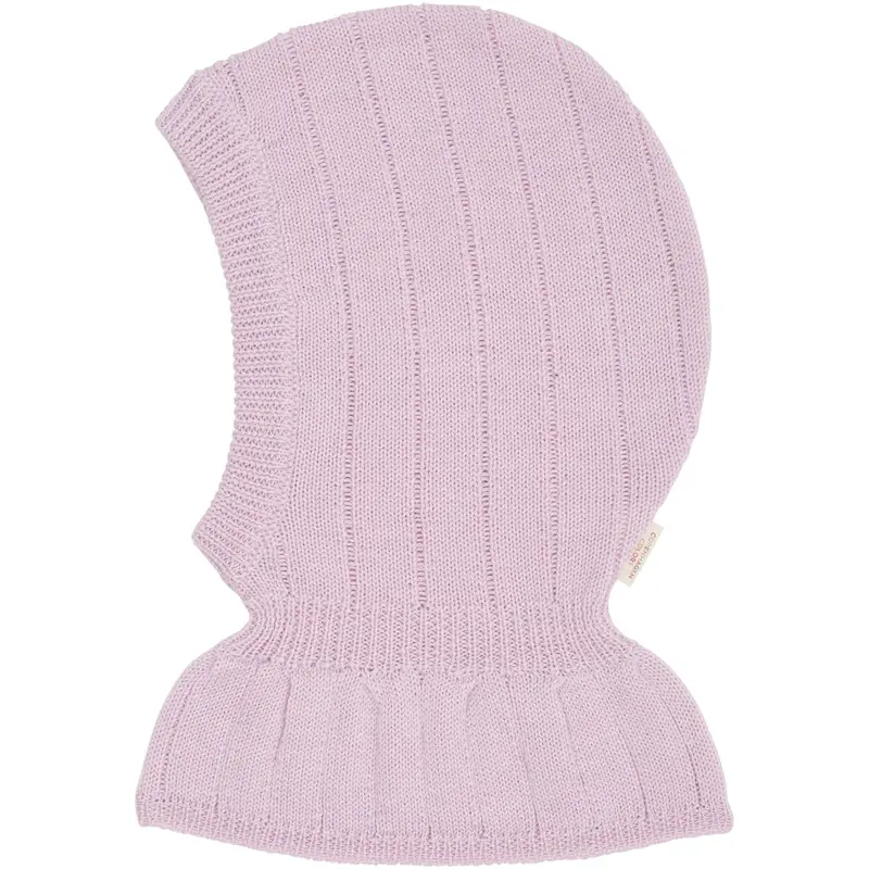 Copenhagen Colors Lavender Merino Rib Knitted Balaclava 1