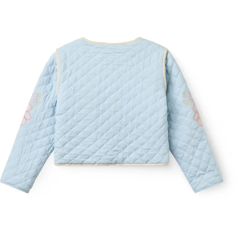 Copenhagen Colors Lt. Blue Comb. Quilted Jacket 3