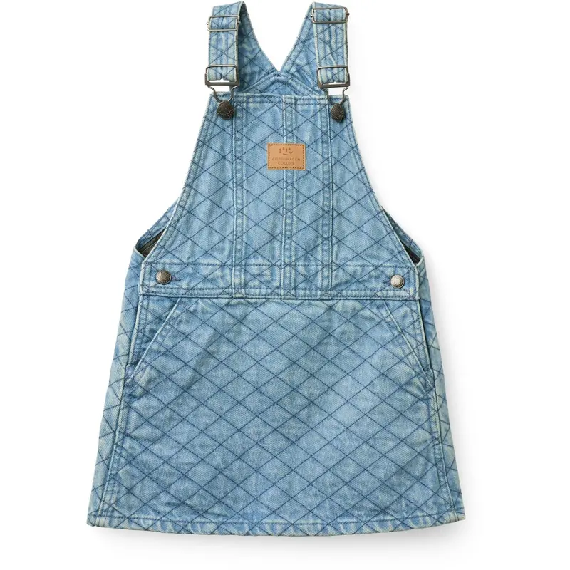 Copenhagen Colors Lt. Washed Blue Quilt Organic Quilted Denim Spencer Dress 1