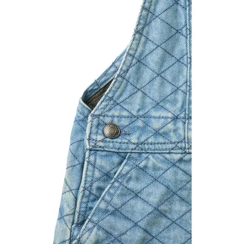 Copenhagen Colors Lt. Washed Blue Quilt Organic Quilted Denim Spencer Dress 7