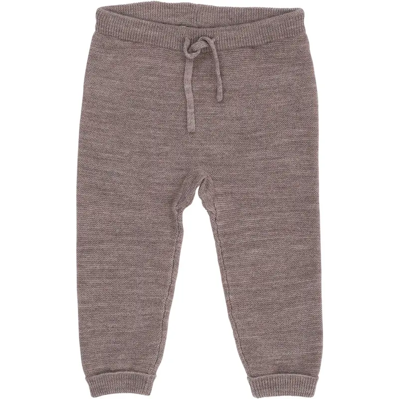 Copenhagen Colors Natural Mel Merino Baby Leggings In Garter Stitch 1