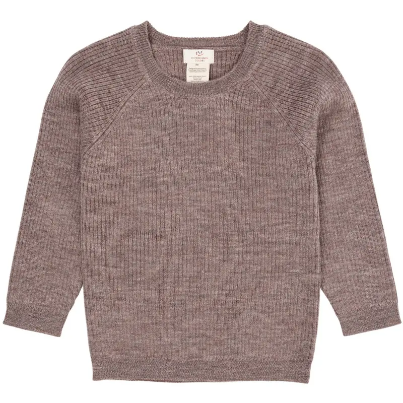 Copenhagen Colors Natural Melange Merino Classic Rib Blouse 1