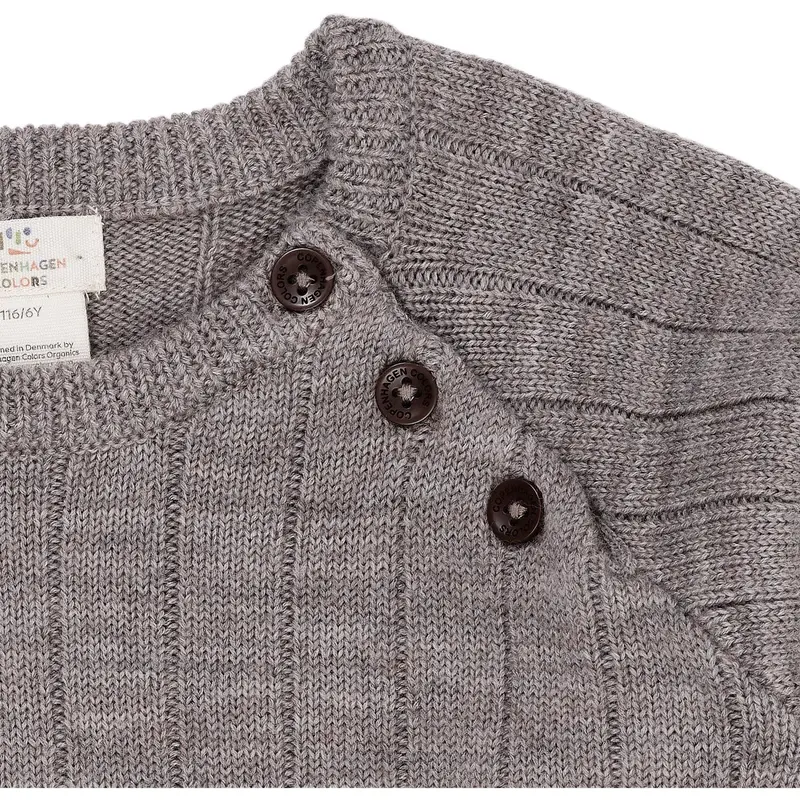 Copenhagen Colors Natural Melange Merino Knitted Blouse 2