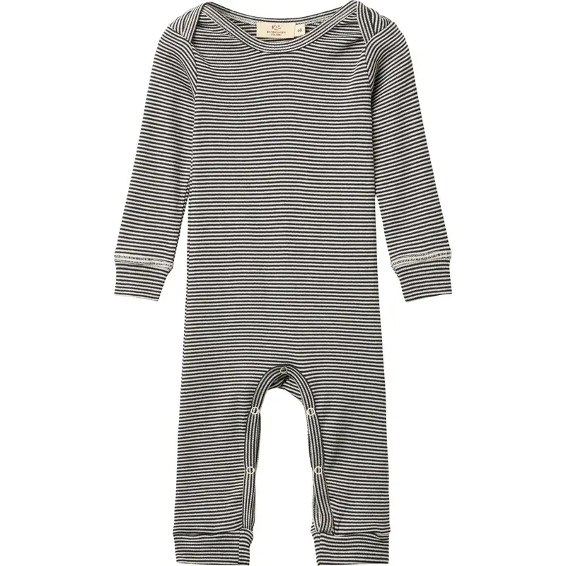 Copenhagen Colors Navy/Cream Stripe Modal Full Body Romper 1
