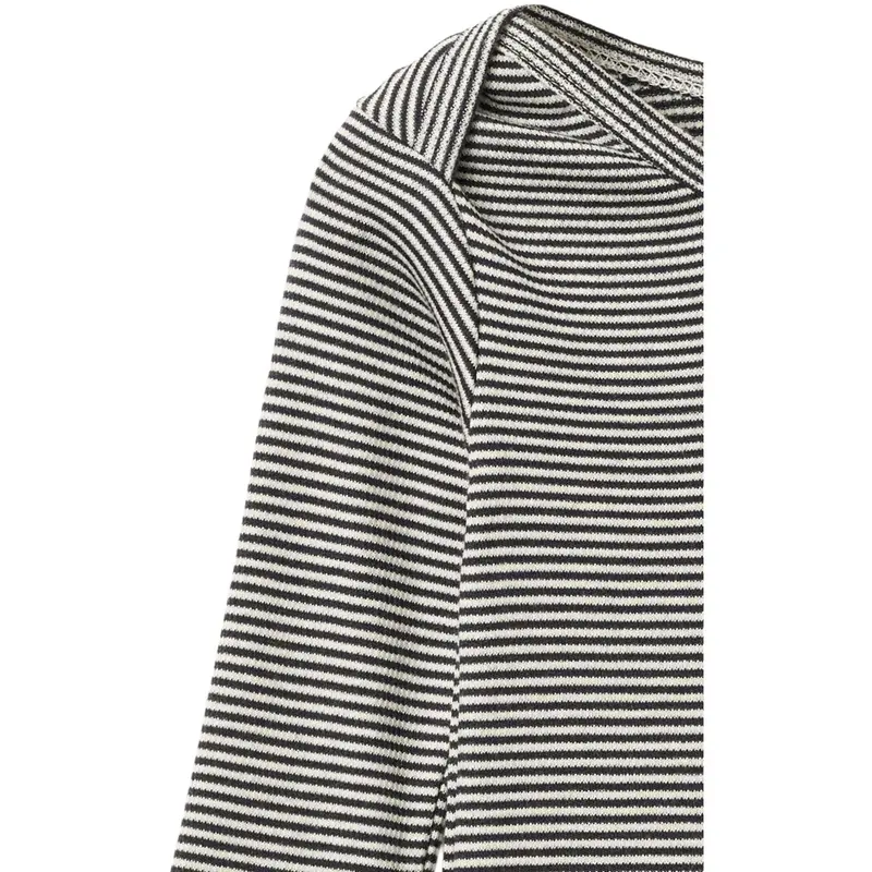 Copenhagen Colors Navy/Cream Stripe Modal Full Body Romper 2