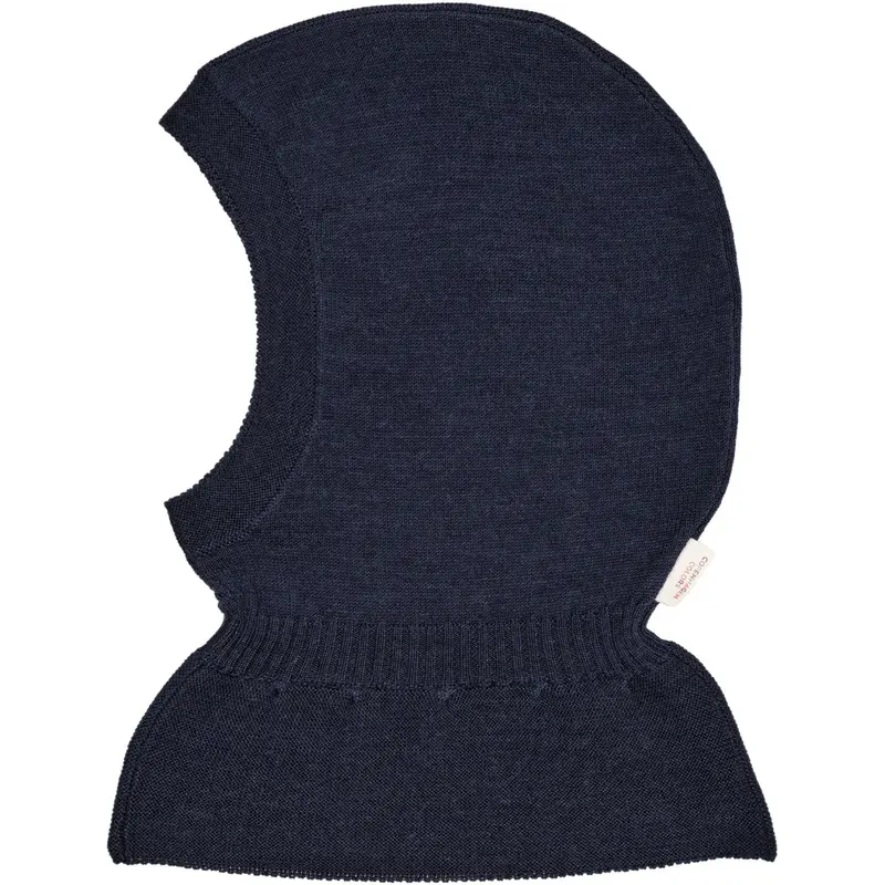 Copenhagen Colors Navy Merino Balaclava With Frill 1