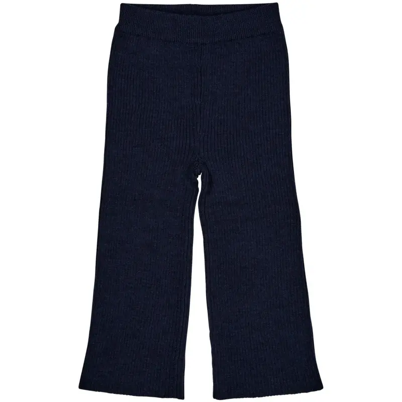Copenhagen Colors Navy Merino Wide Rib Pants 1
