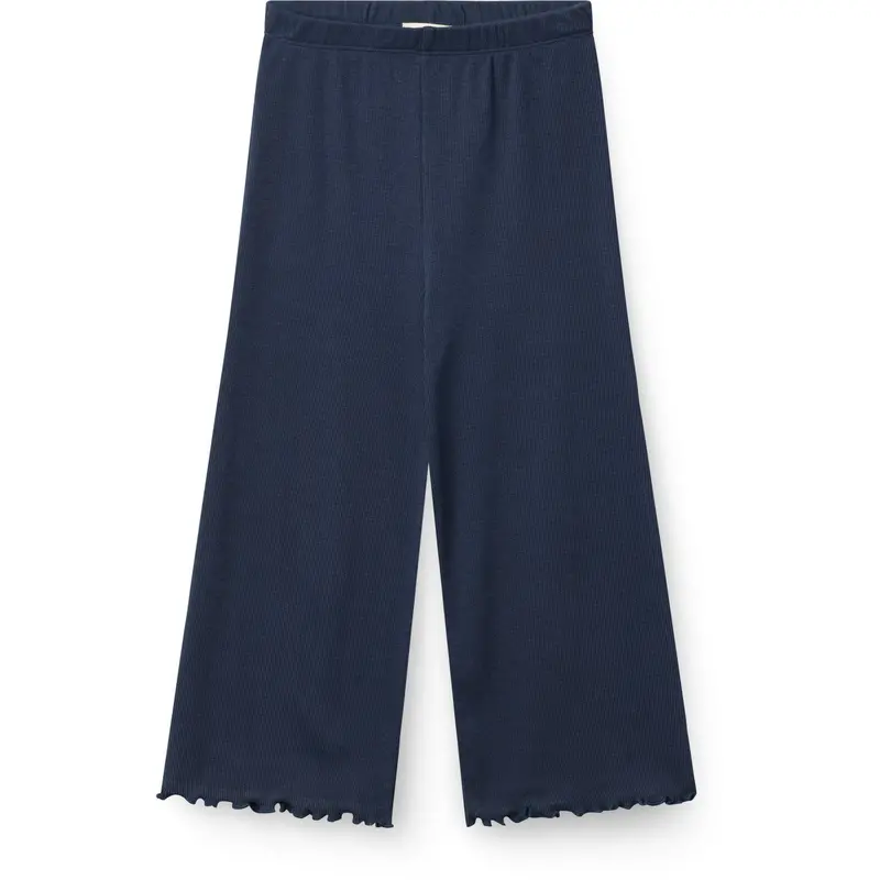 Copenhagen Colors Navy Modal Rib Wide Pants 1