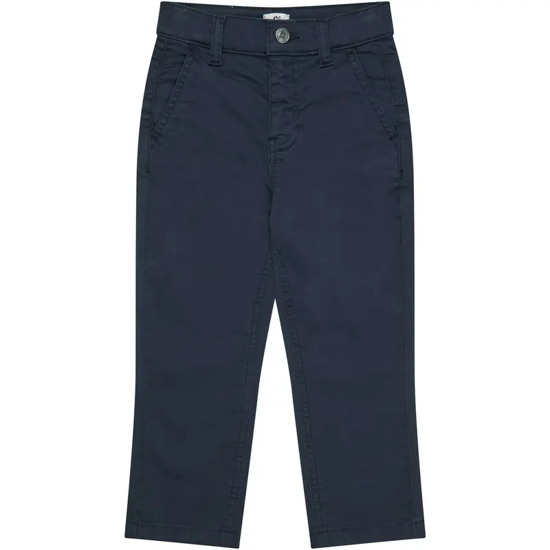 Copenhagen Colors Navy Silky Twill Chinos Slim - With Stretch 1