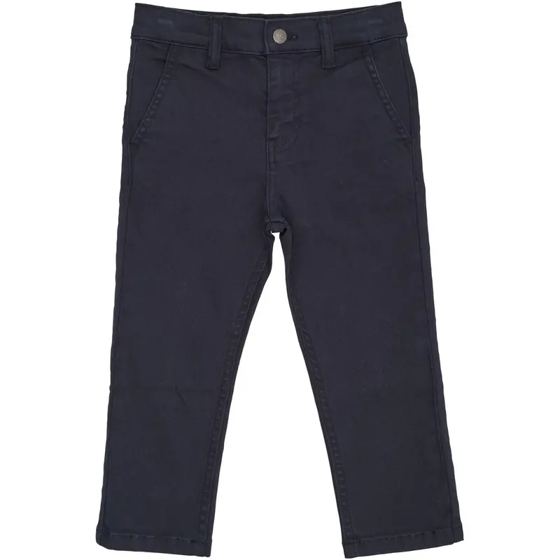 Copenhagen Colors Navy Twill Chinos Slim - With Stretch 1