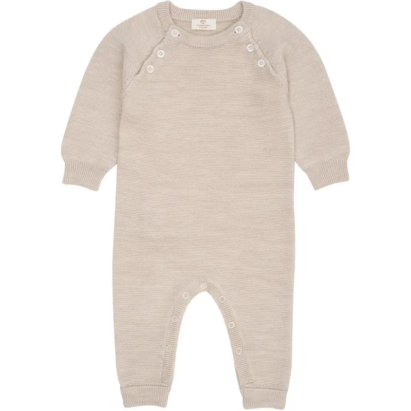 Copenhagen Colors Pale Cream Mel Merino Baby Full Body In Garter Stitch 1