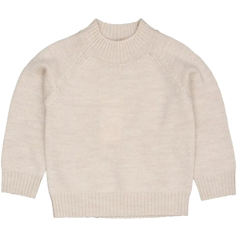 Copenhagen Colors Pale Cream Mel. Pull Over W Turtle Neck 1