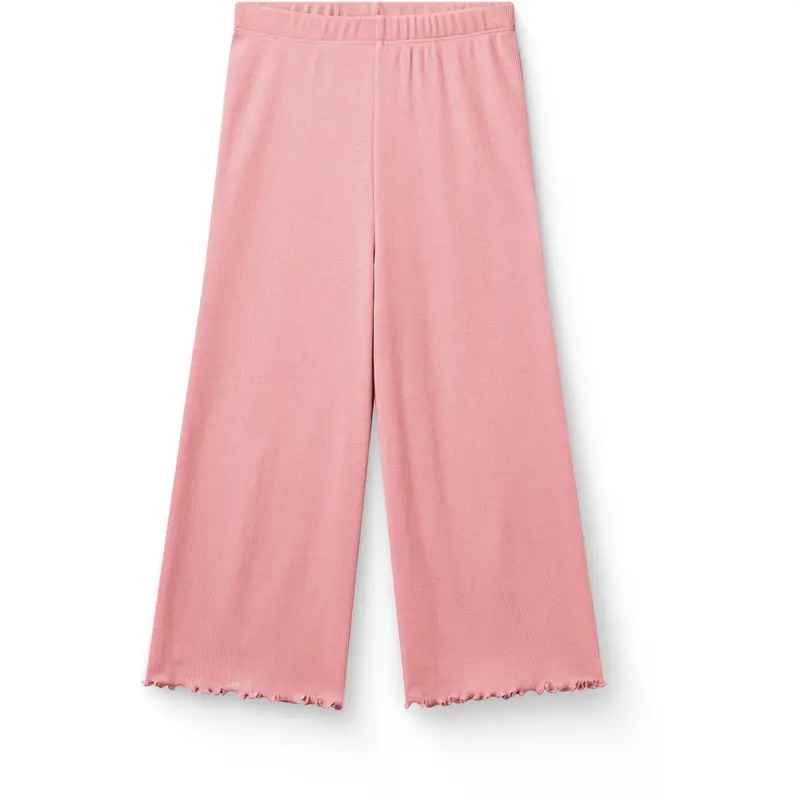 Copenhagen Colors Pink Modal Rib Wide Pants 1