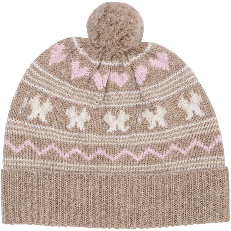 Copenhagen Colors Sand Comb. Cashmere Pattern Beanie 1
