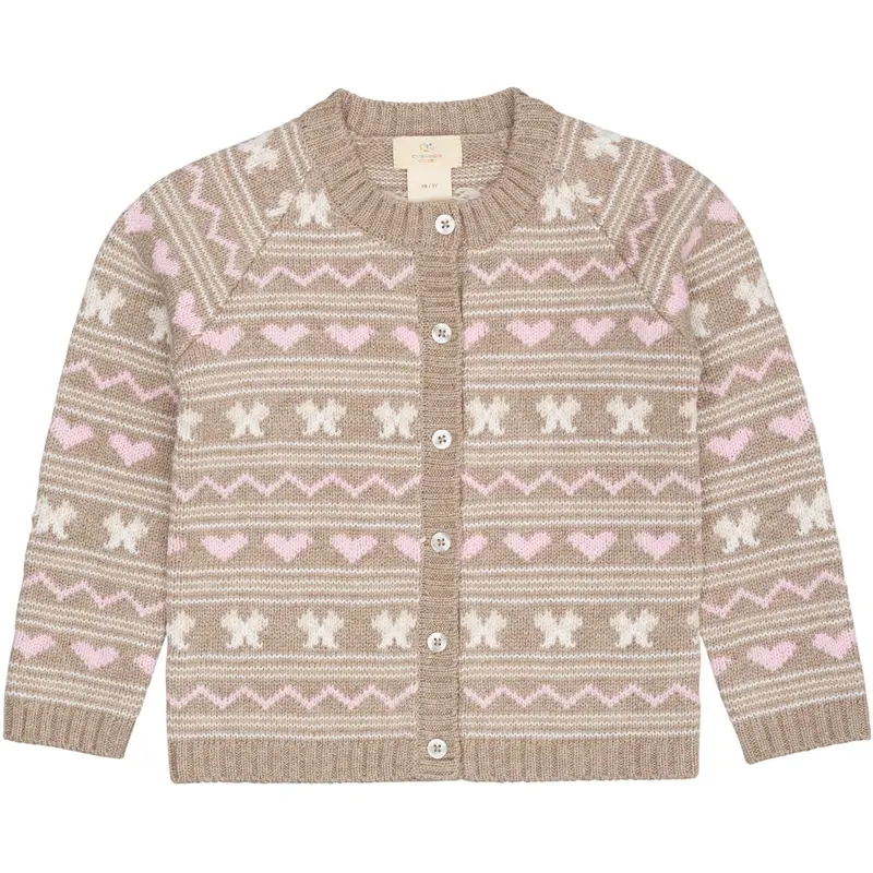 Copenhagen Colors Sand Comb. Cashmere Pattern Cardigan 1