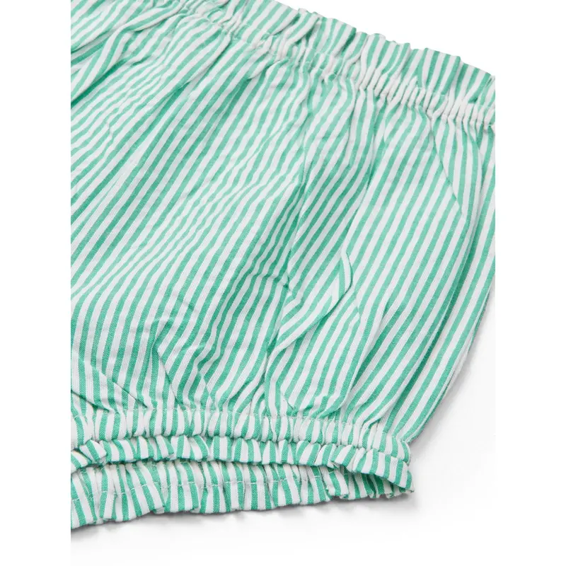 Copenhagen Colors Sharp Green W Cream Stripe Seersucker Baby Set 5