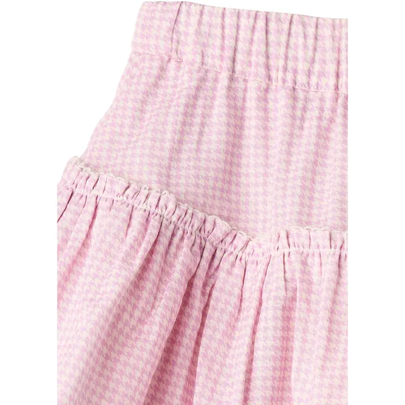 Copenhagen Colors Syringa Comb. Houndstooth Skirt W. Tulle 6