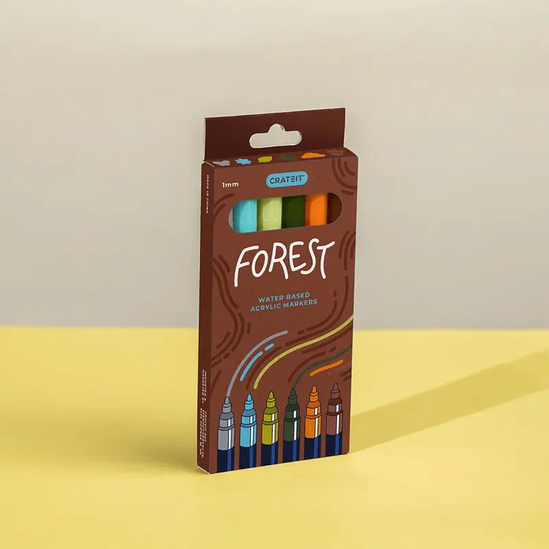 Crateit Forest Markers 1Mm 6 Pack 1