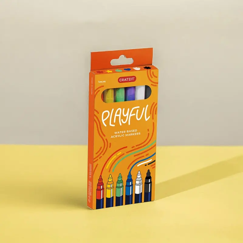 Crateit Playful Markers 1Mm 6 Pack 1