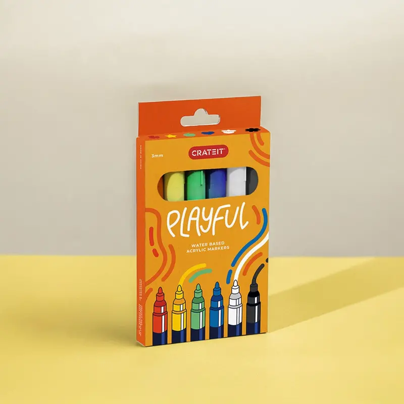 Crateit Playful Markers 3Mm 6 Pack 1