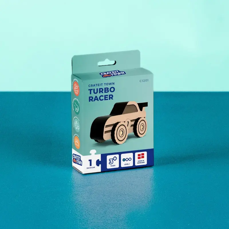 Crateit Town Wooden Toy Turbo Racer 1