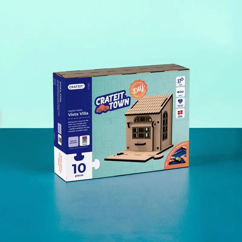 Crateit Town Wooden Toy Vista Villa 1