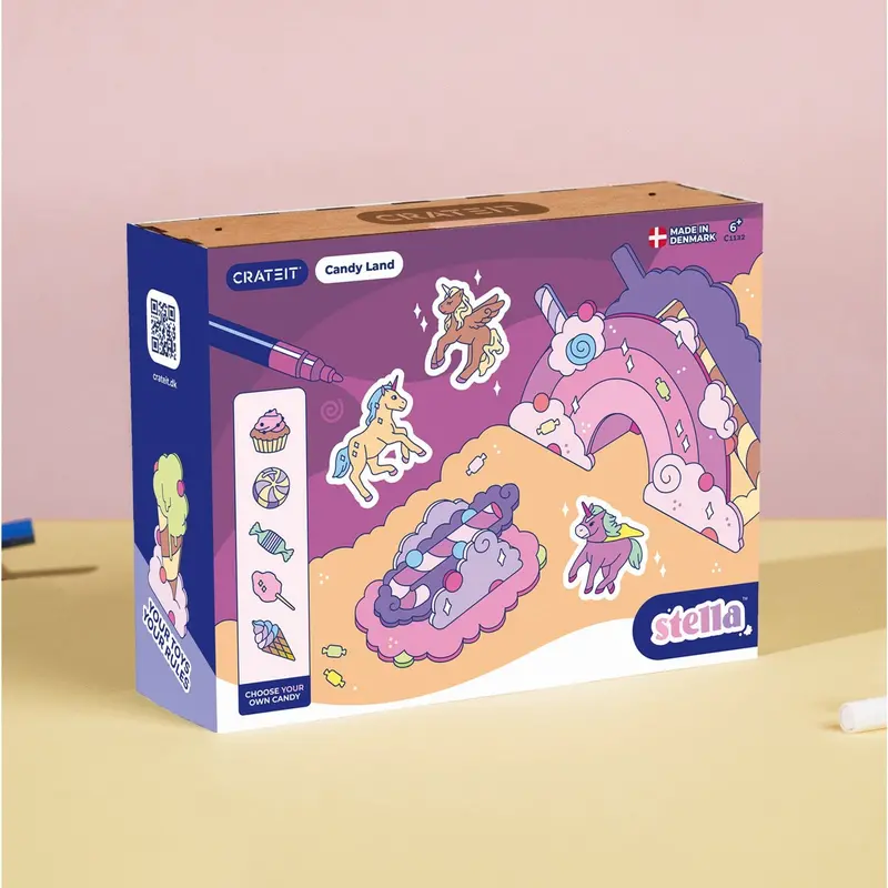 Crateit Unicorn Wooden Toy Candy Land 1
