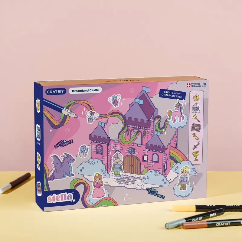 Crateit Unicorn Wooden Toy Dreamland Castle 1