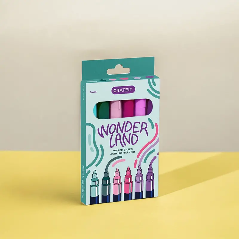 Crateit Wonderland Markers 3Mm 6 Pack 1