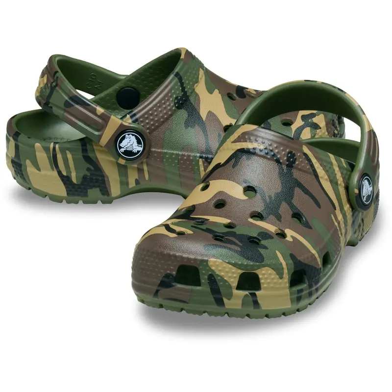 Crocs Army Green/Multi Classic Camouflage Clog 1