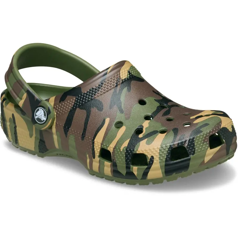 Crocs Army Green/Multi Classic Camouflage Clog 2