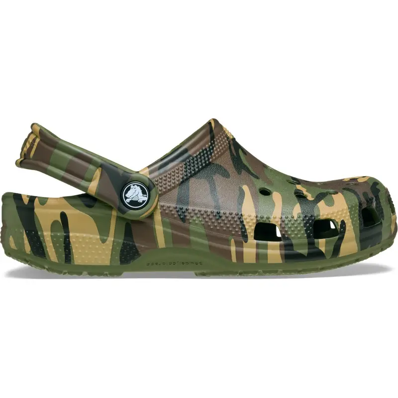 Crocs Army Green/Multi Classic Camouflage Clog 3