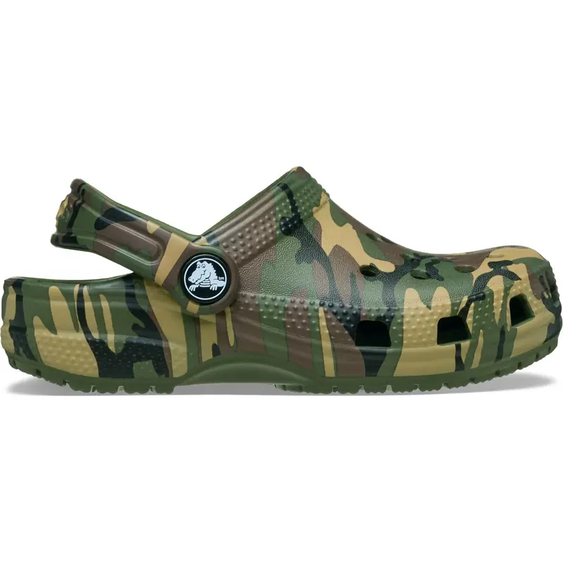 Crocs Army Green/Multi Classic Camouflage Clog 3