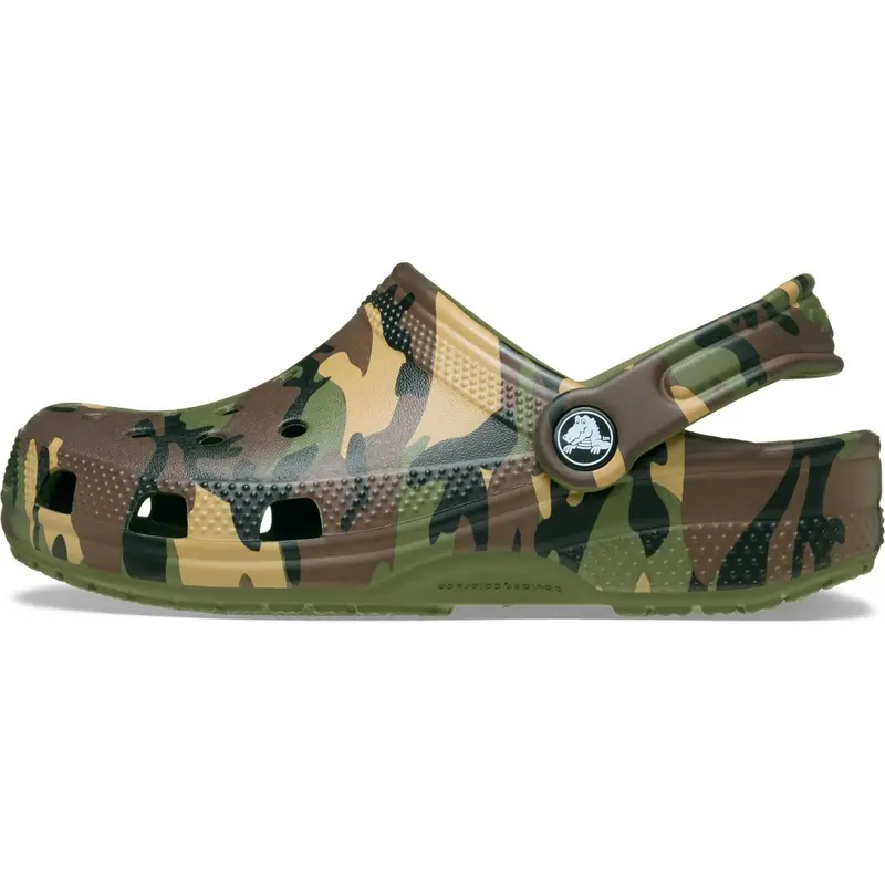 Crocs Army Green/Multi Classic Camouflage Clog 4