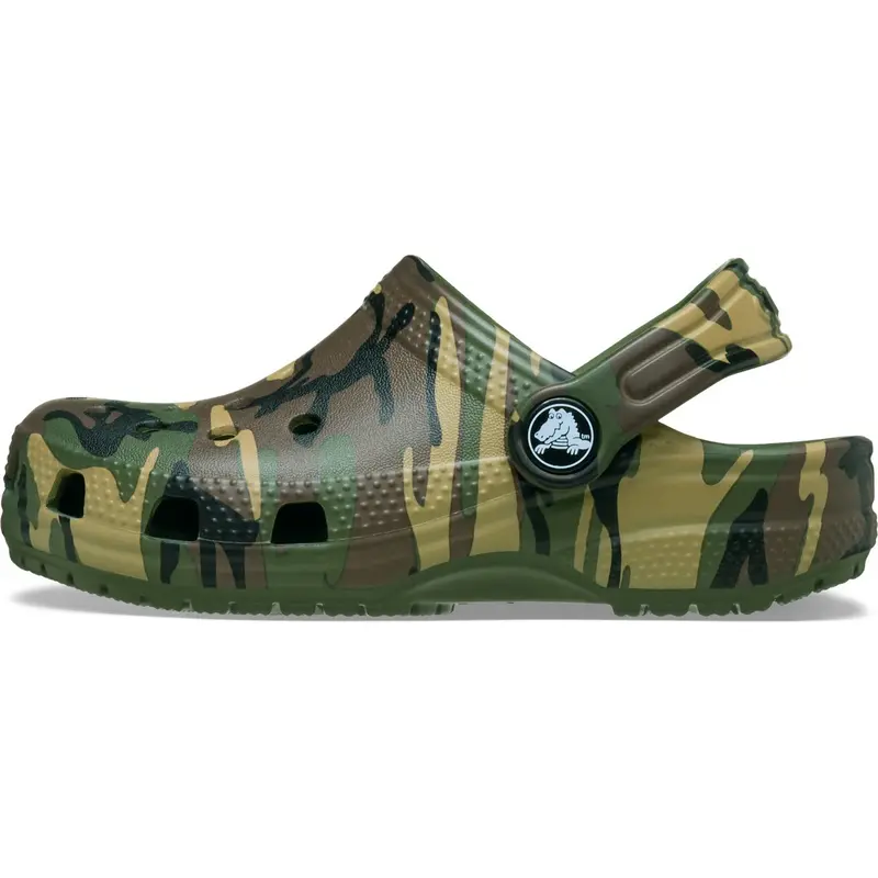Crocs Army Green/Multi Classic Camouflage Clog 4