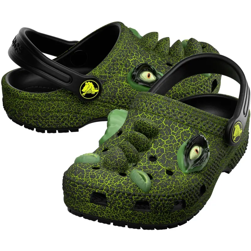 Crocs Black Classic Iam Scary Dino Clog 1